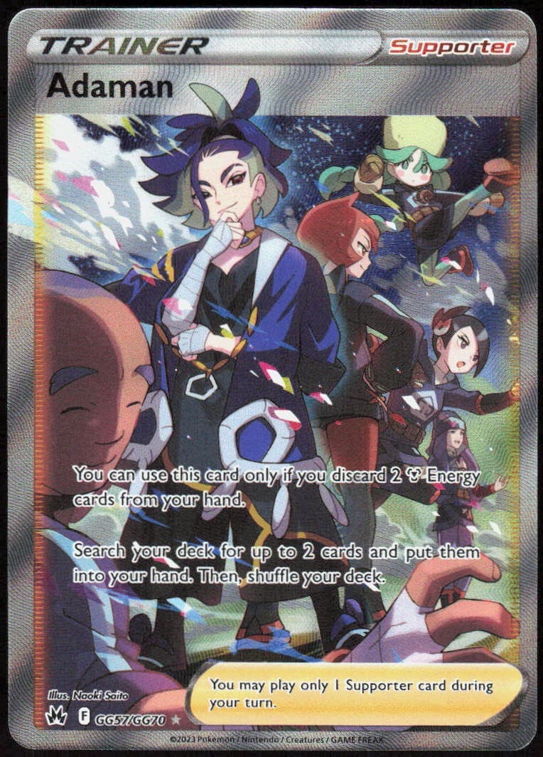 Adaman GG57/GG70 Holofoil UR SWSH: Crown Zenith: Galarian Gallery NM Pokemon