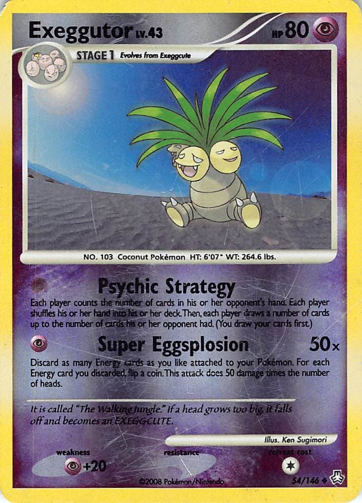 Exeggutor 54/146 Uncommon Legends Awakened Pokemon Near Mint