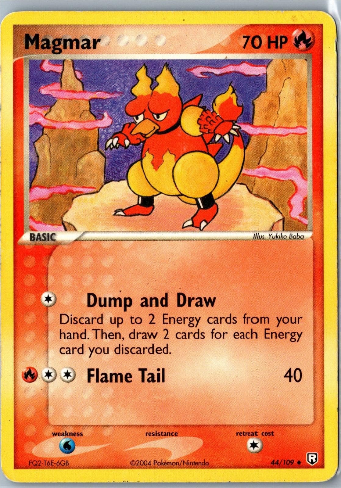 Pokemon Card - Magmar Team Rocket Returns 44/109 Uncommon - Vintage HP