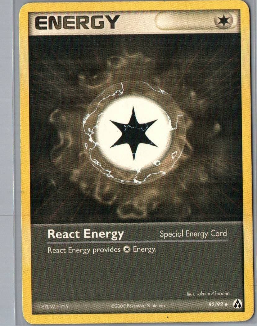 React Energy 82/92 Uncommon Legend Maker Pokemon Moderately Played