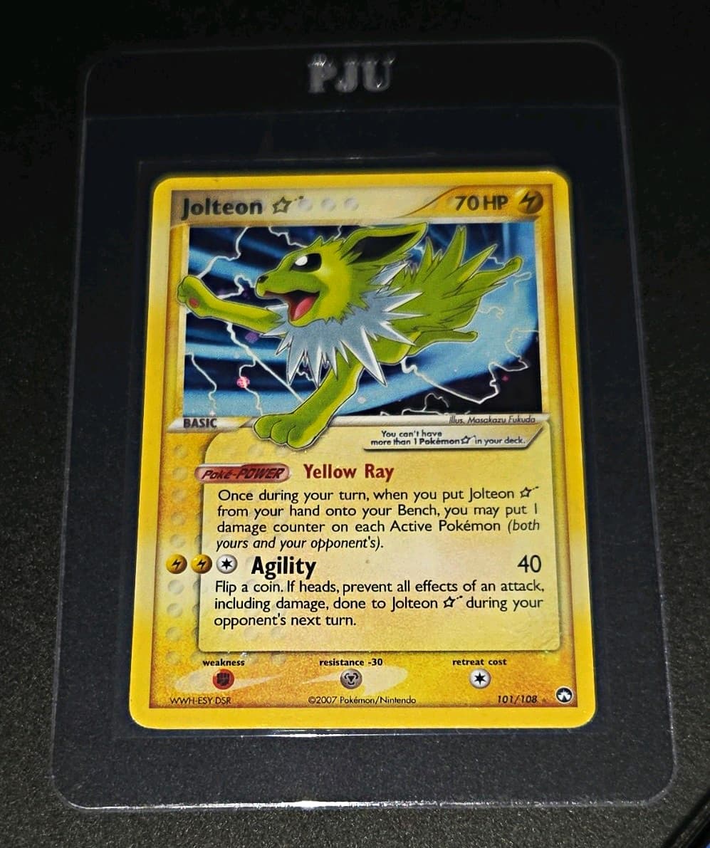 Jolteon Gold Star 101/108 EX Power Keepers Holo Ultra Rare LP+