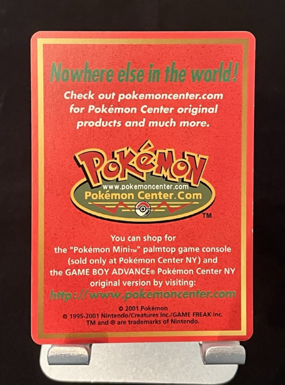 RARE 2001 Pokémon Center NY 40 41 Lucky Stadium Black Star Promo Insert ONLY