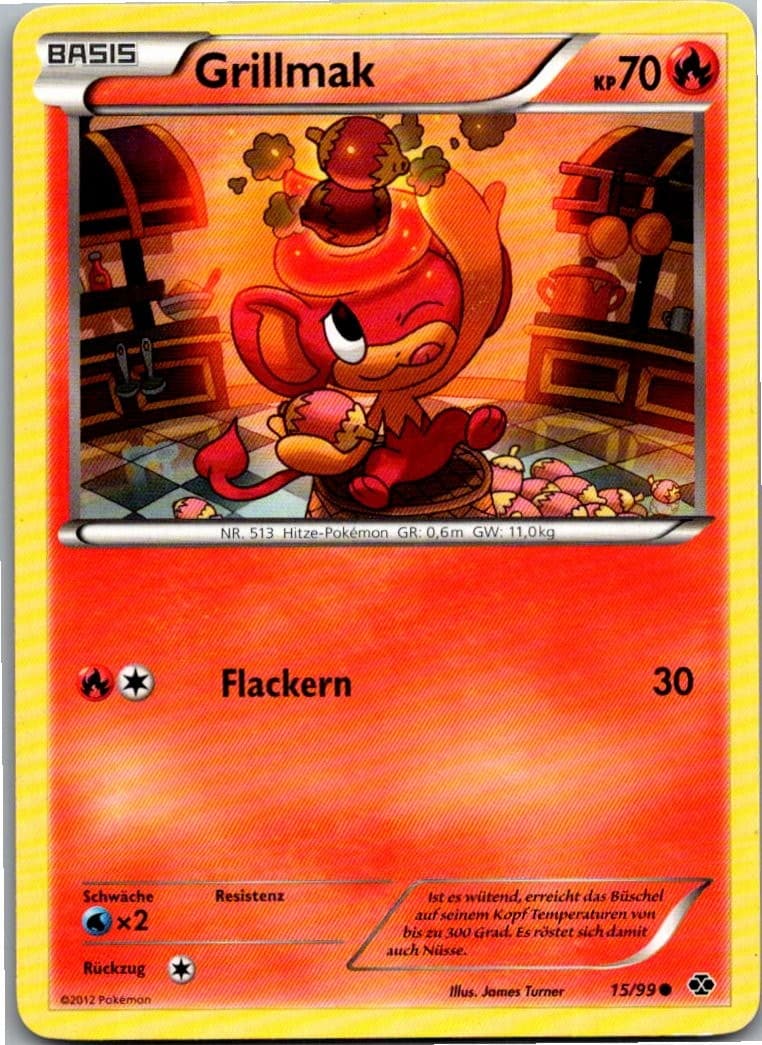 Pokemon Grillmak 15/99 Kommende Schicksale Deutsch