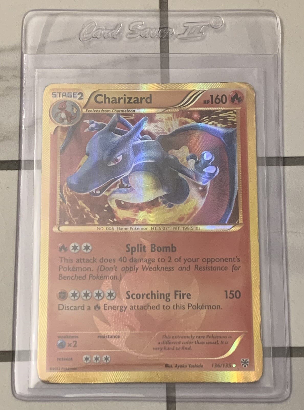 Pokémon TCG Charizard 136/135 Plasma Storm Shiny Holo Secret Rare 🔥
