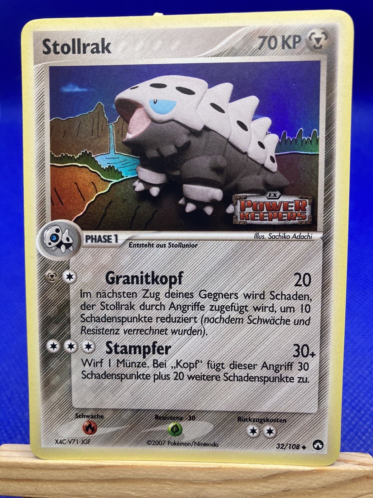 Pokemon EX Power Keepers Stamp 32/108 Stollrak  - Holo - Pokemon Karte - Deutsch