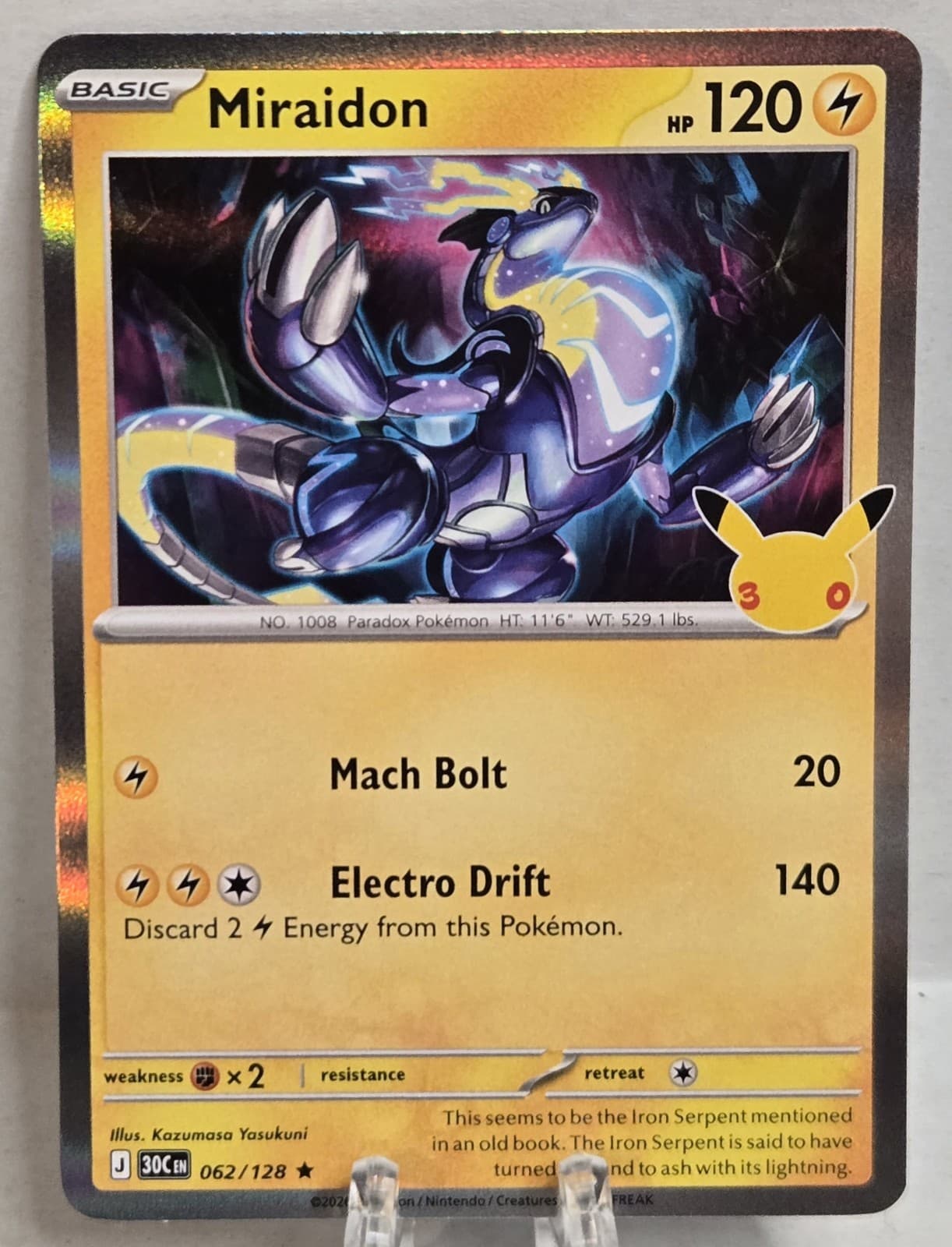 Miraidon 062/128 ME: 30th Celebration Pokemon Holo