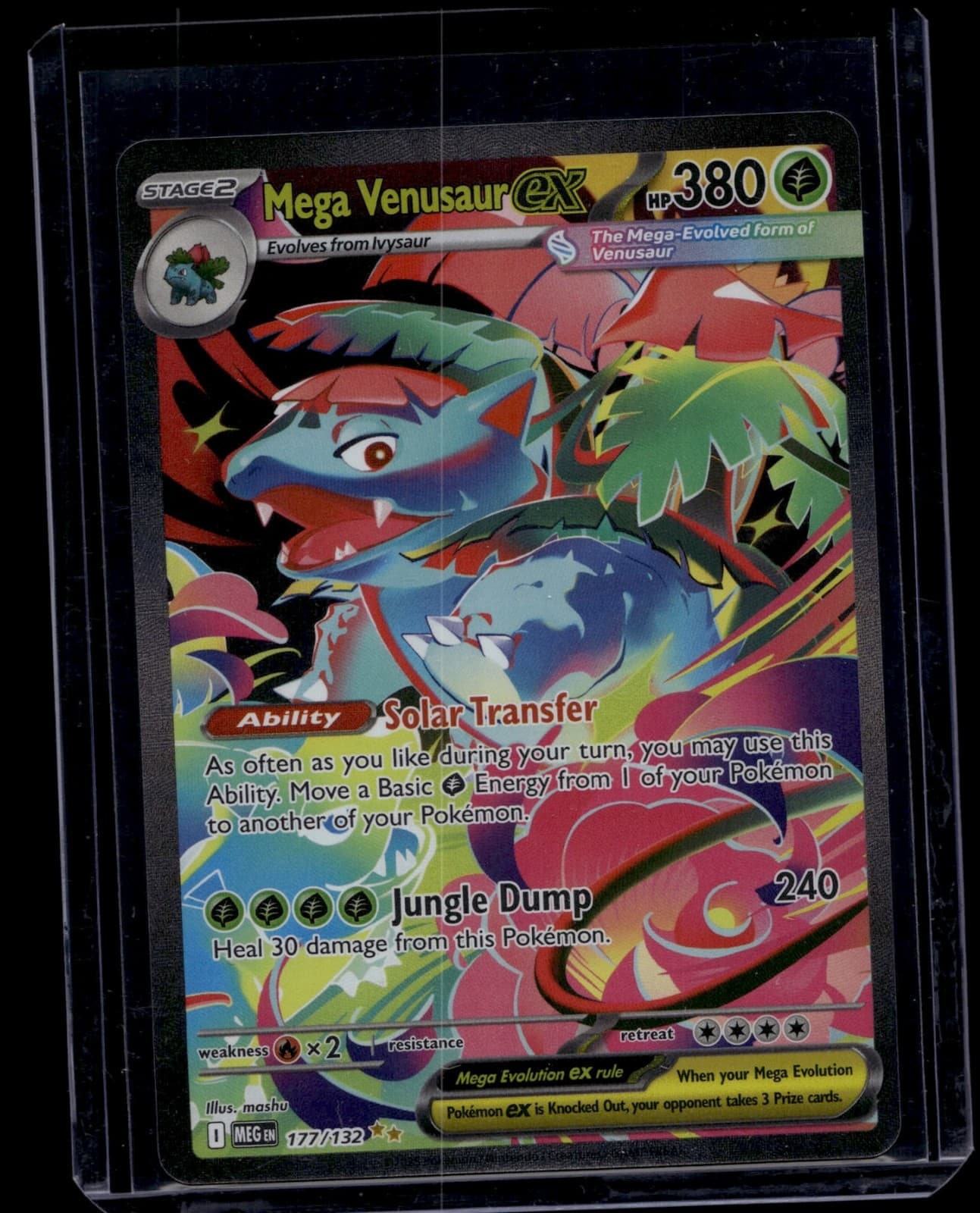 Pokemon TCG Mega Venusaur ex 177/132 Mega Evolution Special Illustration NM
