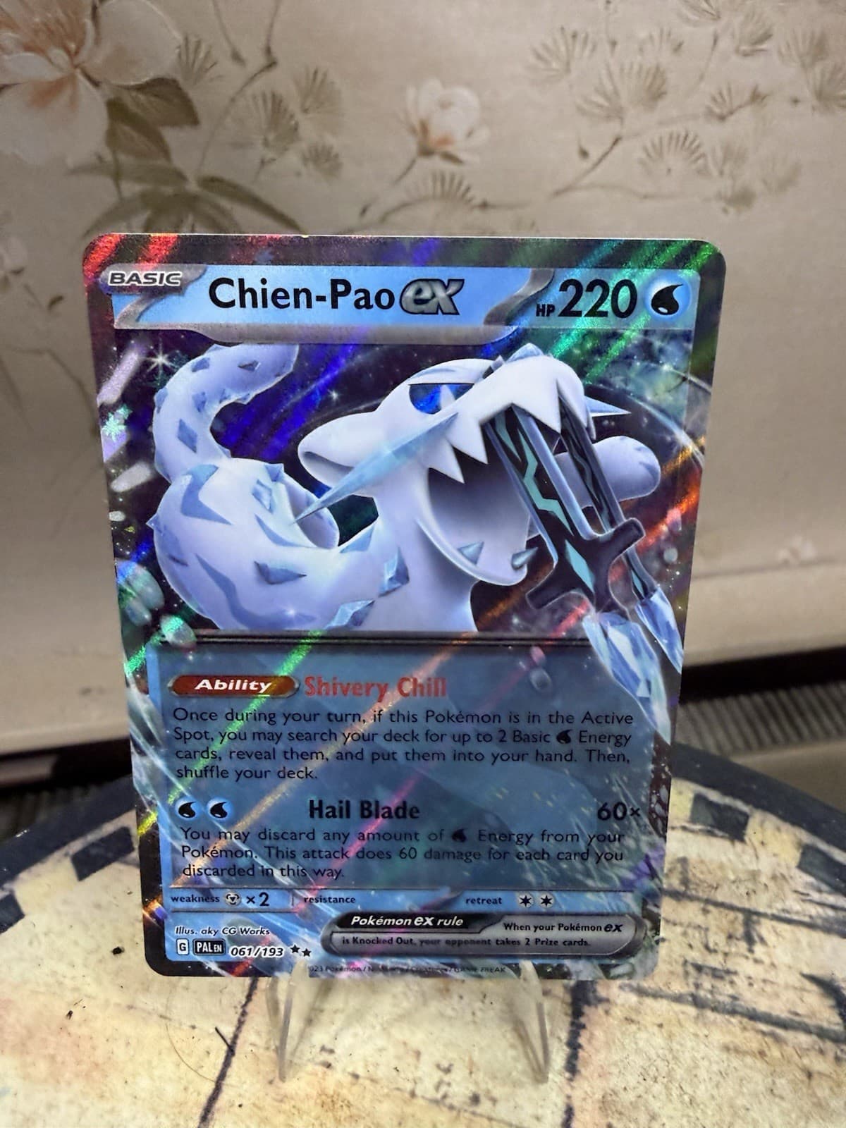 Pokémon TCG SV-Paldea Evolved Chien-Pao EX #61/193 Double Rare