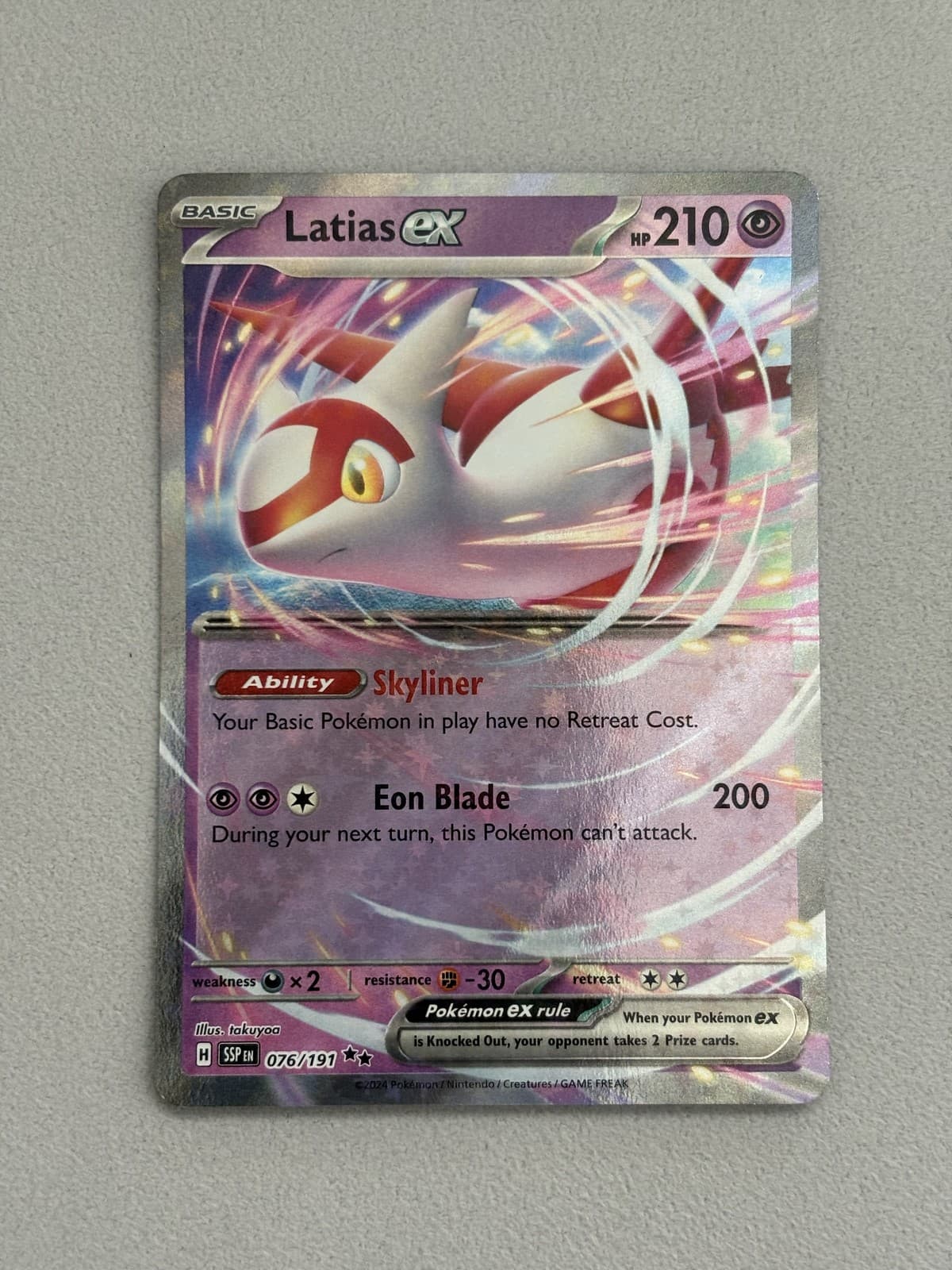 Latias ex - Pokemon Surging Sparks #76 NM