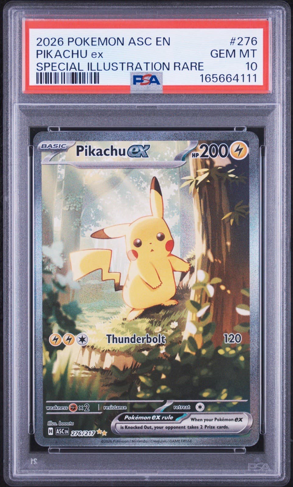 Pokemon Pikachu ex 276/217 Ascended Heroes SIR Holo EN 2026 PSA 10 GEM MINT