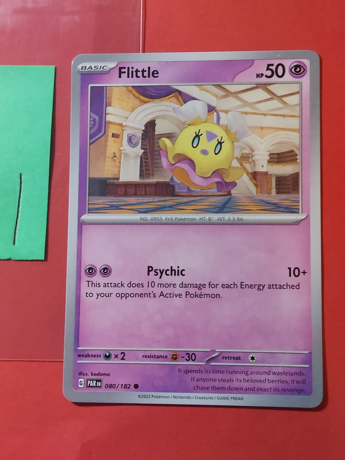 2023 Pokemon Scarlet and Violet Paradox Rift #80 Flittle, C, NF/H, cd1