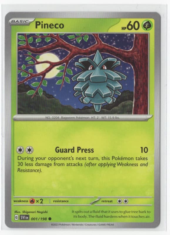 Pokemon Scarlet & Violet 001/198 Pineco