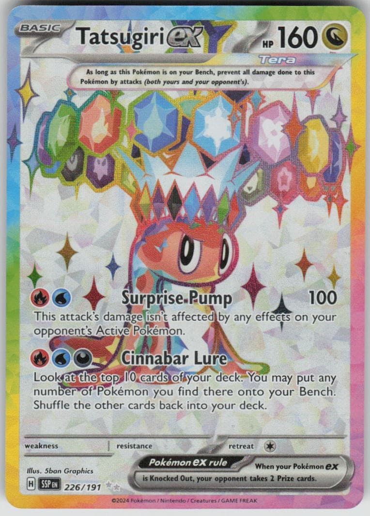 Pokemon Tatsugiri ex 226/191 Surging Sparks Holofoil Ultra Rare NM