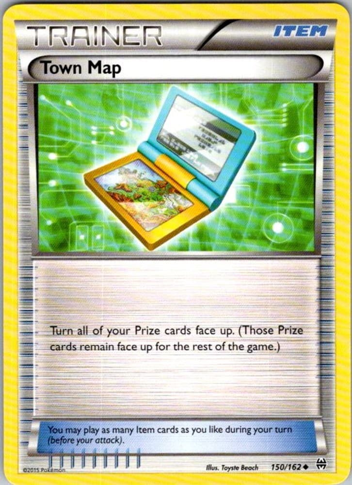 Pokemon XY - BREAKthrough Town Map 150/162 NM