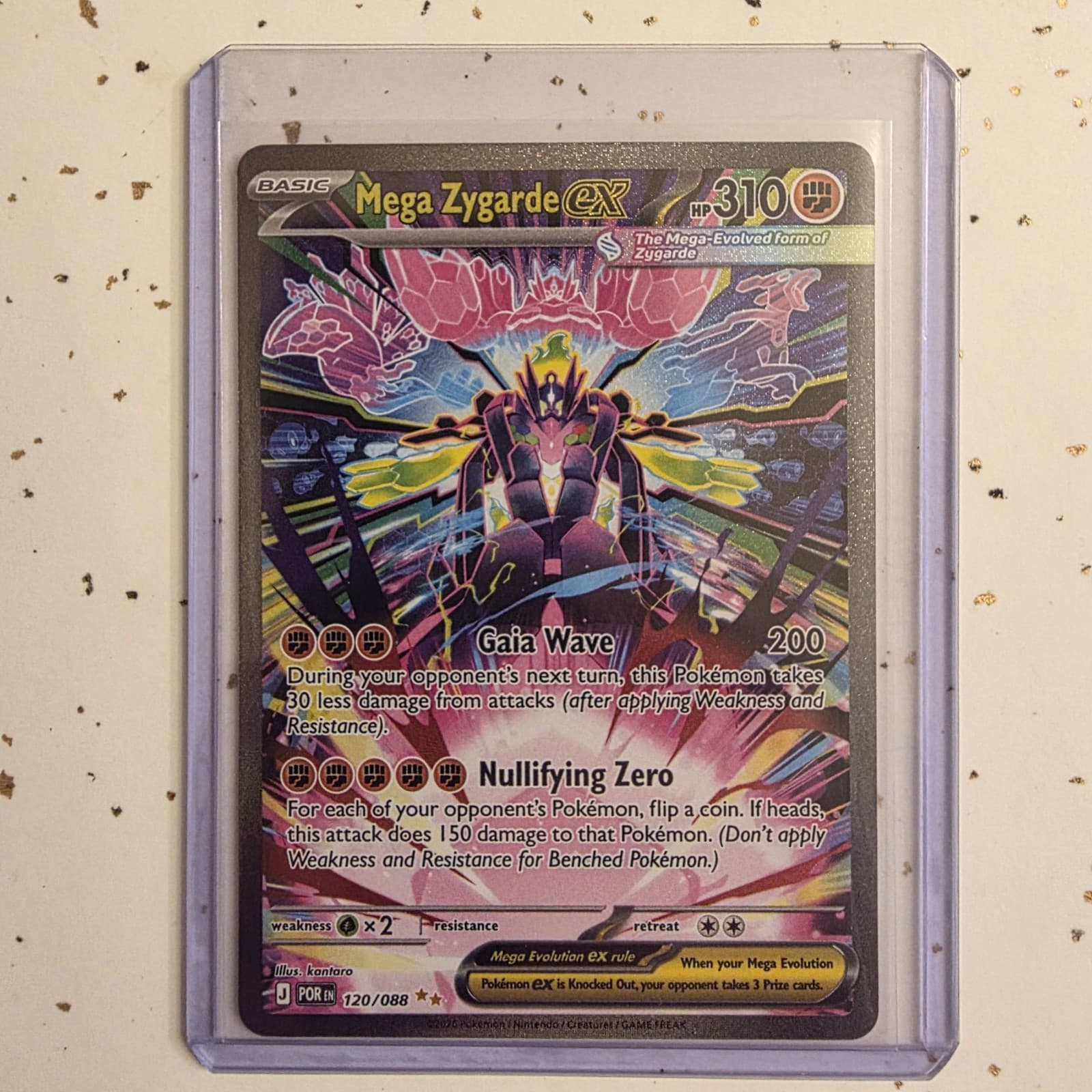 Pokemon Mega Zygarde EX 120/088 Perfect Order Secret Rare Full Art Holo PT