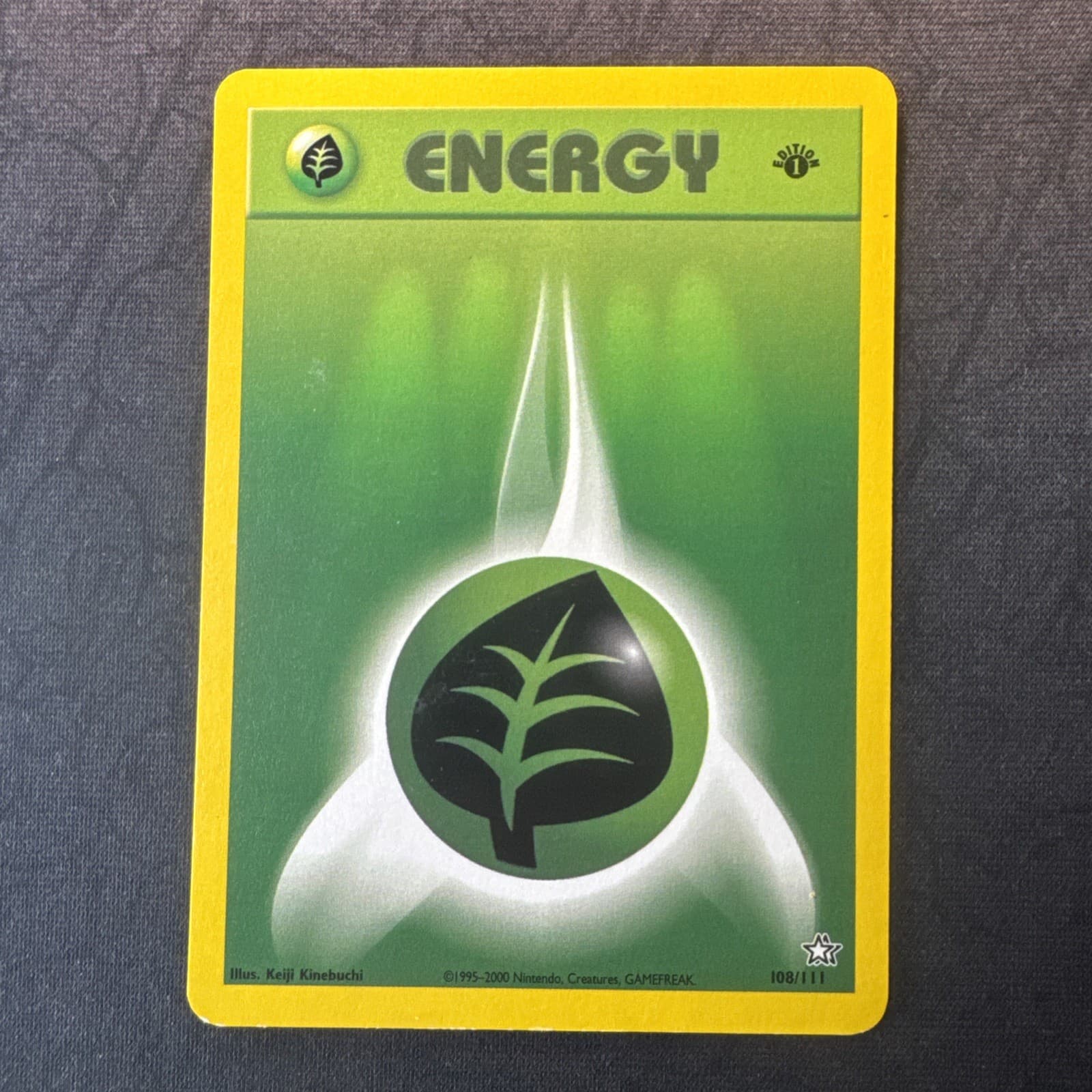 Grass Energy 108/111 Neo Genesis Regular Pokemon ZA