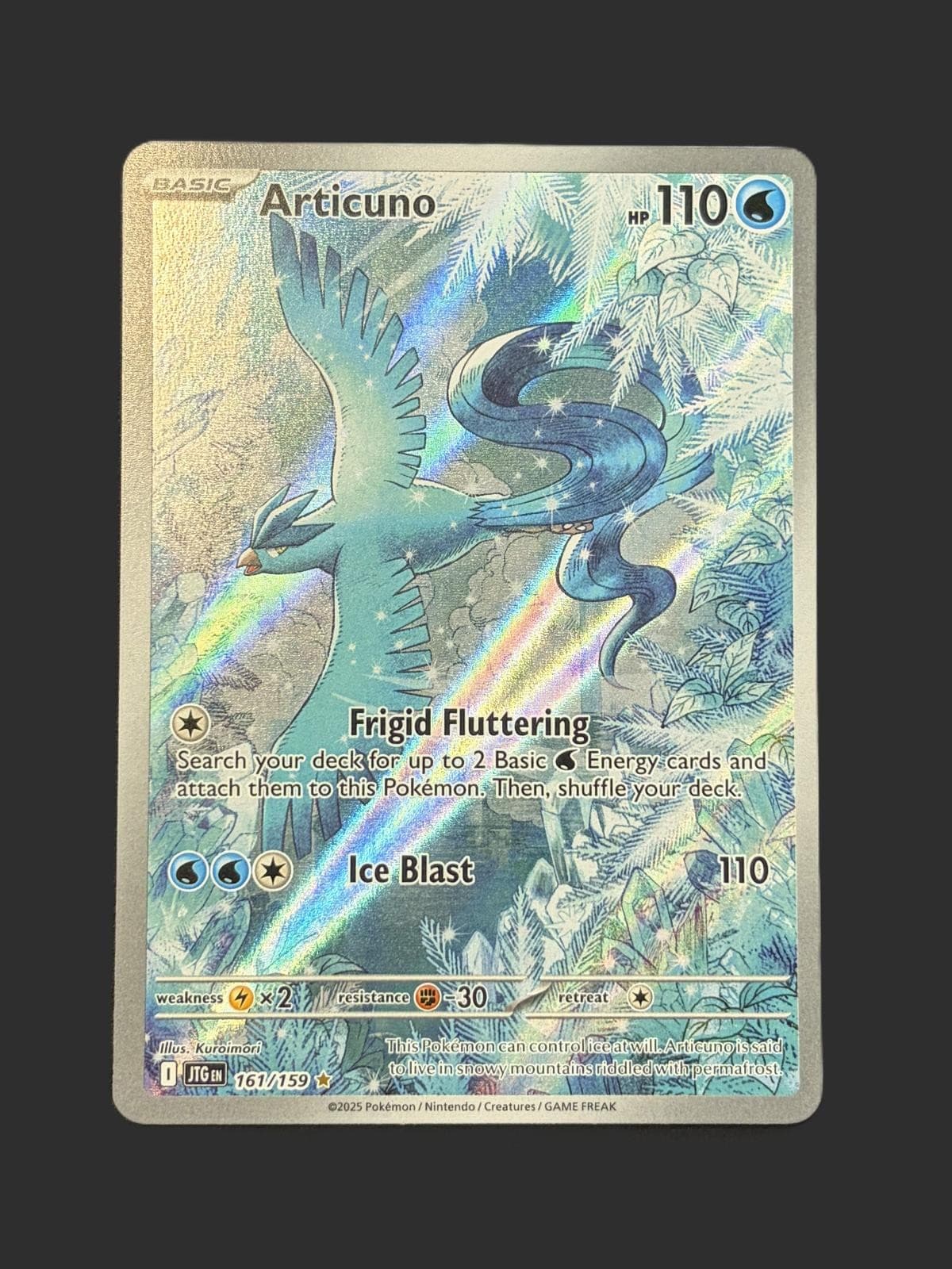 Articuno 161/159 Illustration Rare Journey Together Pokemon Holo Near Mint