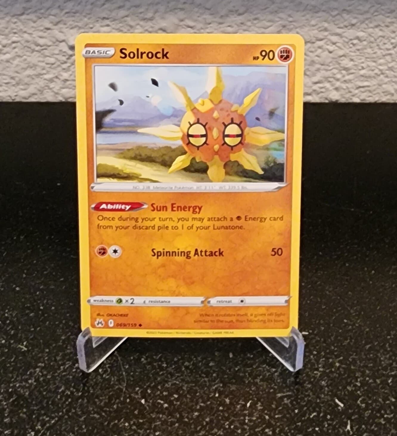 Solrock Crown Zenith 069/159 Pokemon TCG Trading Card Regular 2023