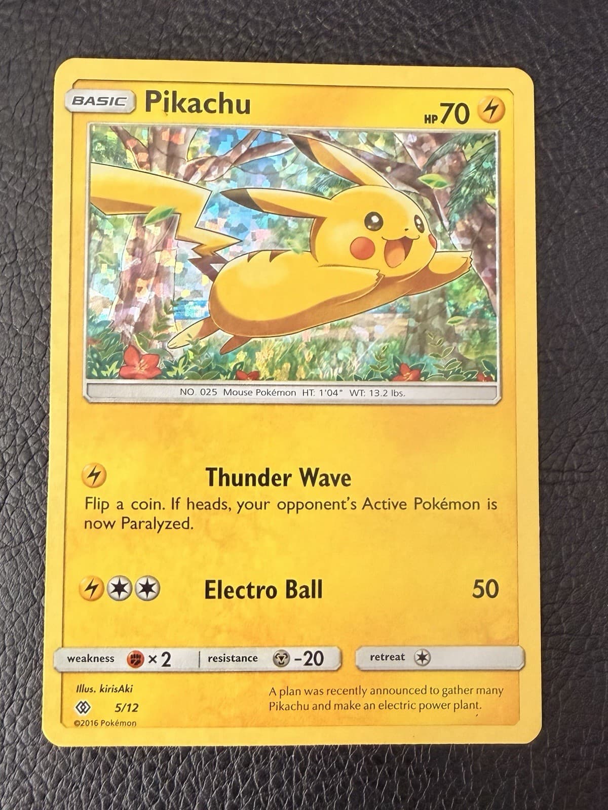 Pokemon 2017 McDonald's Pikachu 5 LP