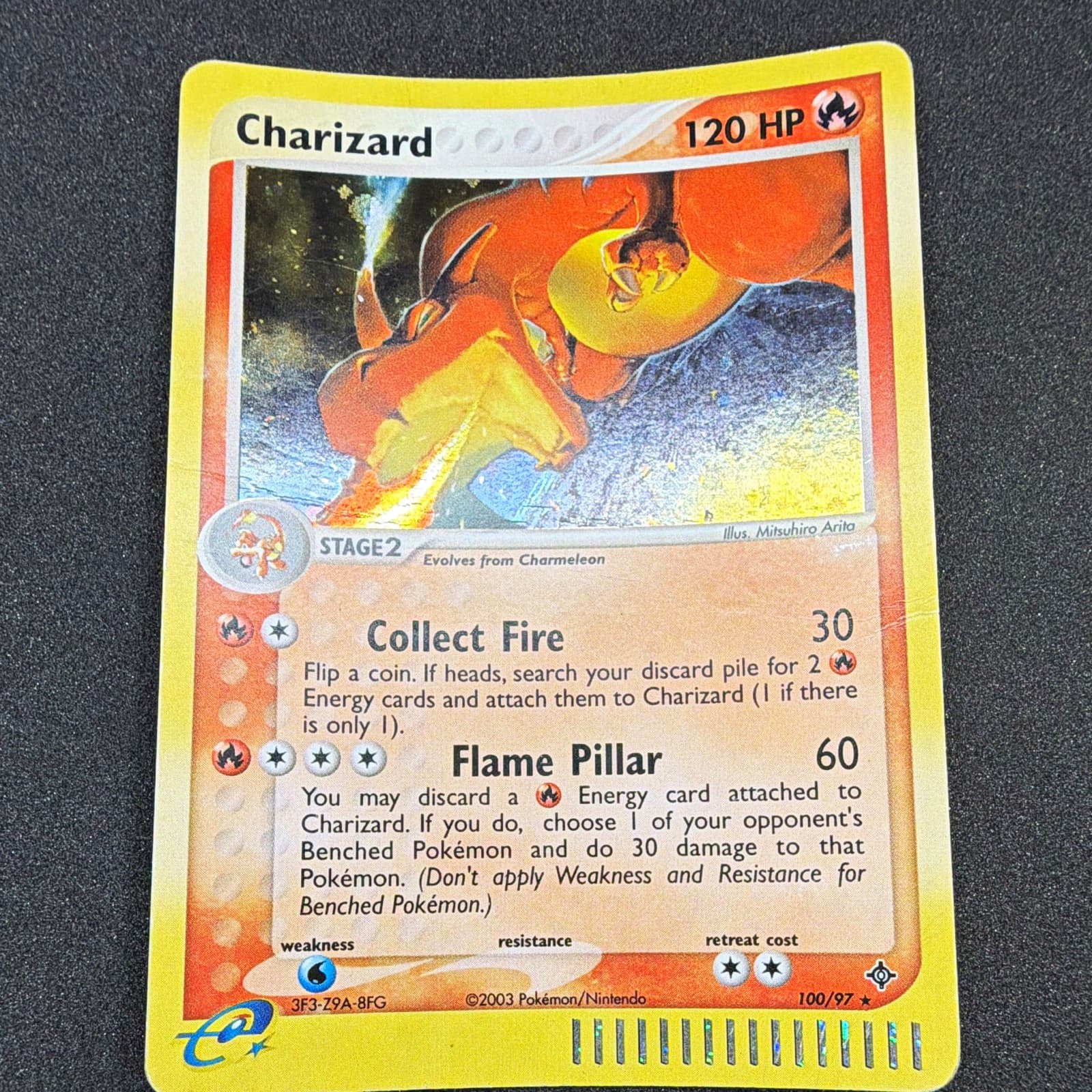 Pokemon Charizard 100/97 EX Dragon Holo Secret Rare 120 HP English