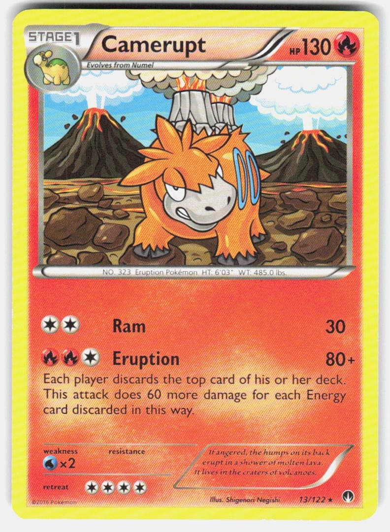 Pokemon Camerupt XY - BREAKpoint #13/122 LP