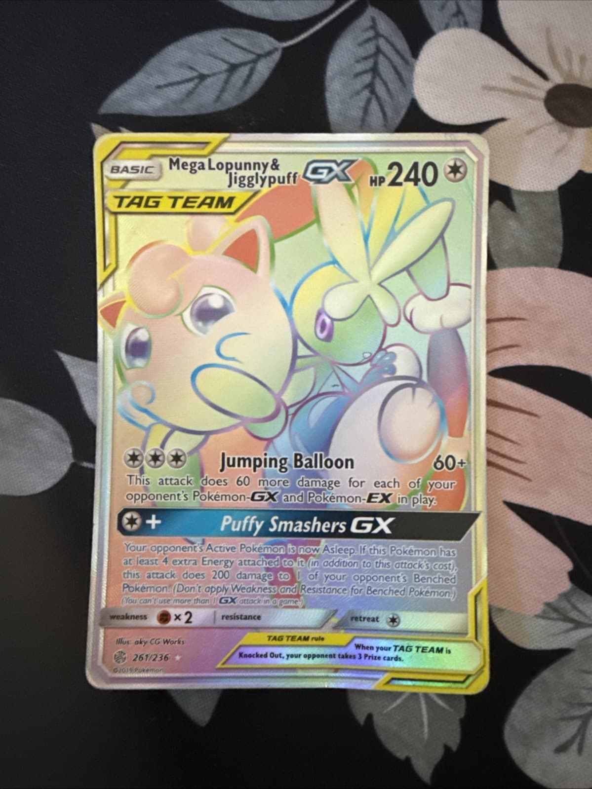 Mega Lopunny & Jigglypuff GX Tag Team 261/236