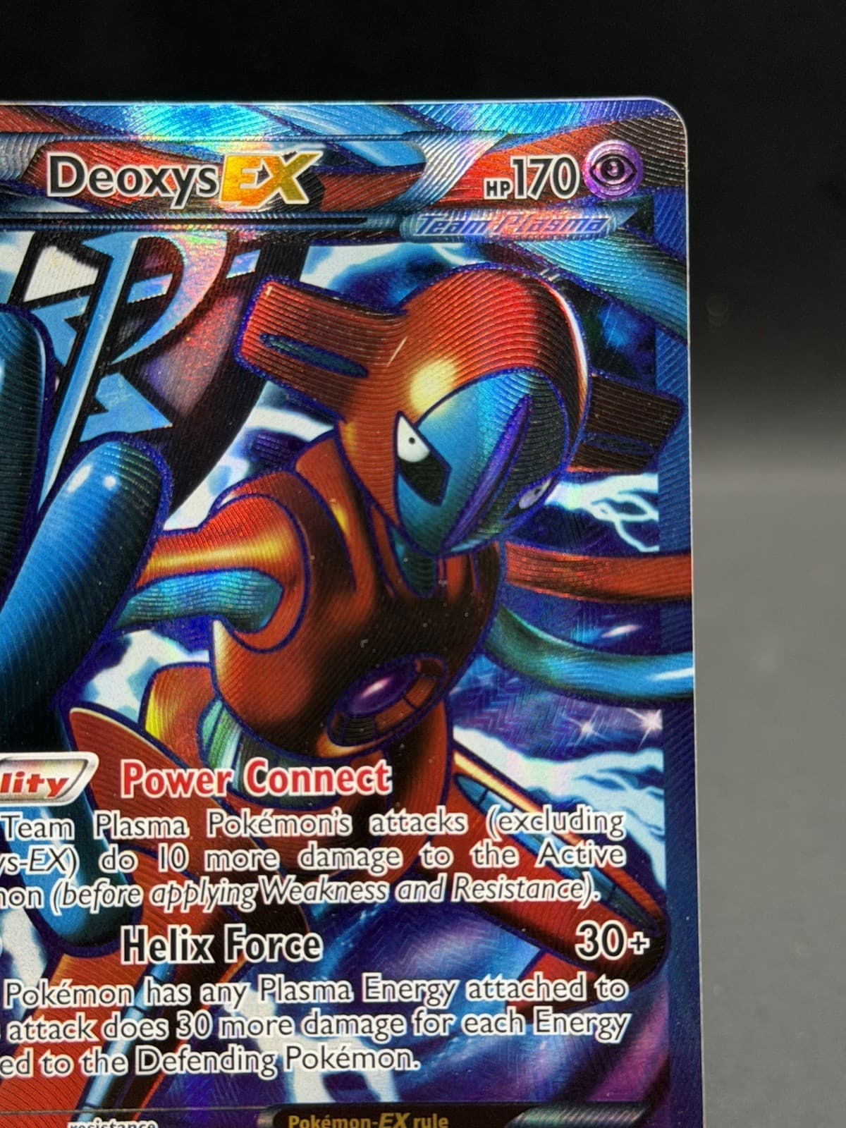 Pokemon Deoxys EX 111/116 Plasma Freeze (2013) Full Art Holo LP
