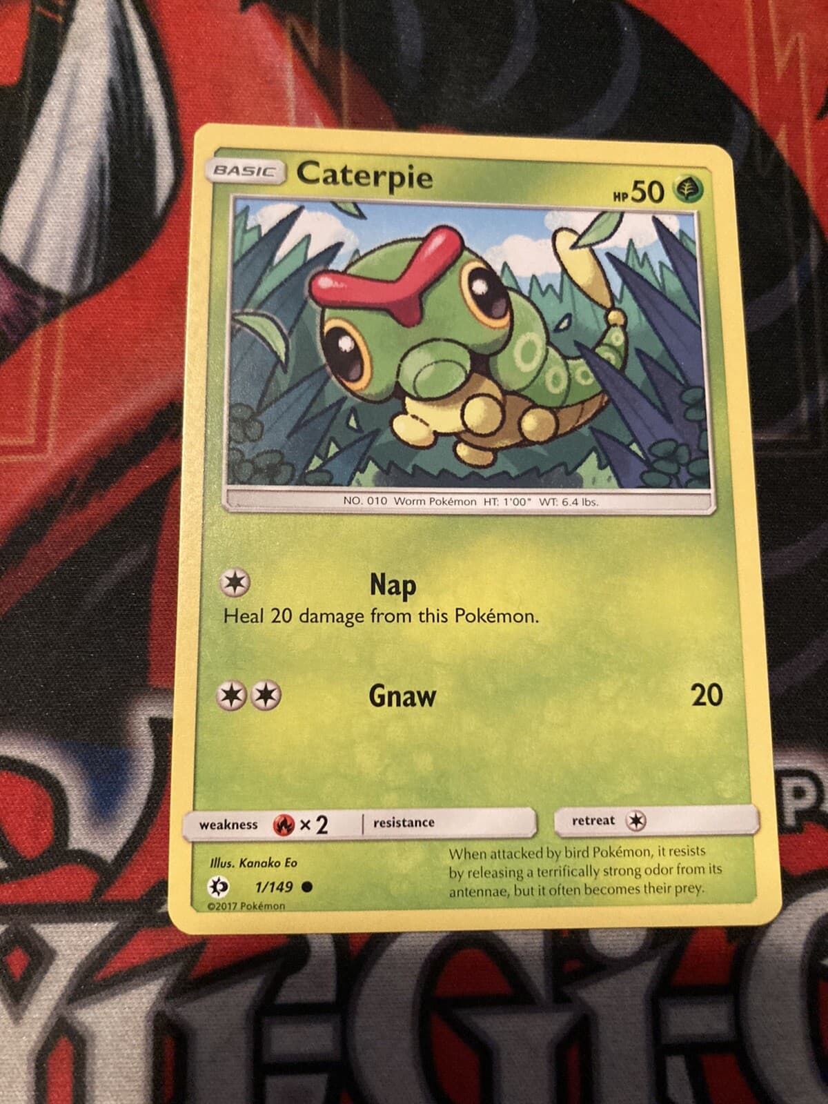 Pokémon TCG Caterpie Sun & Moon Base Set 1/149 Regular Common-NM