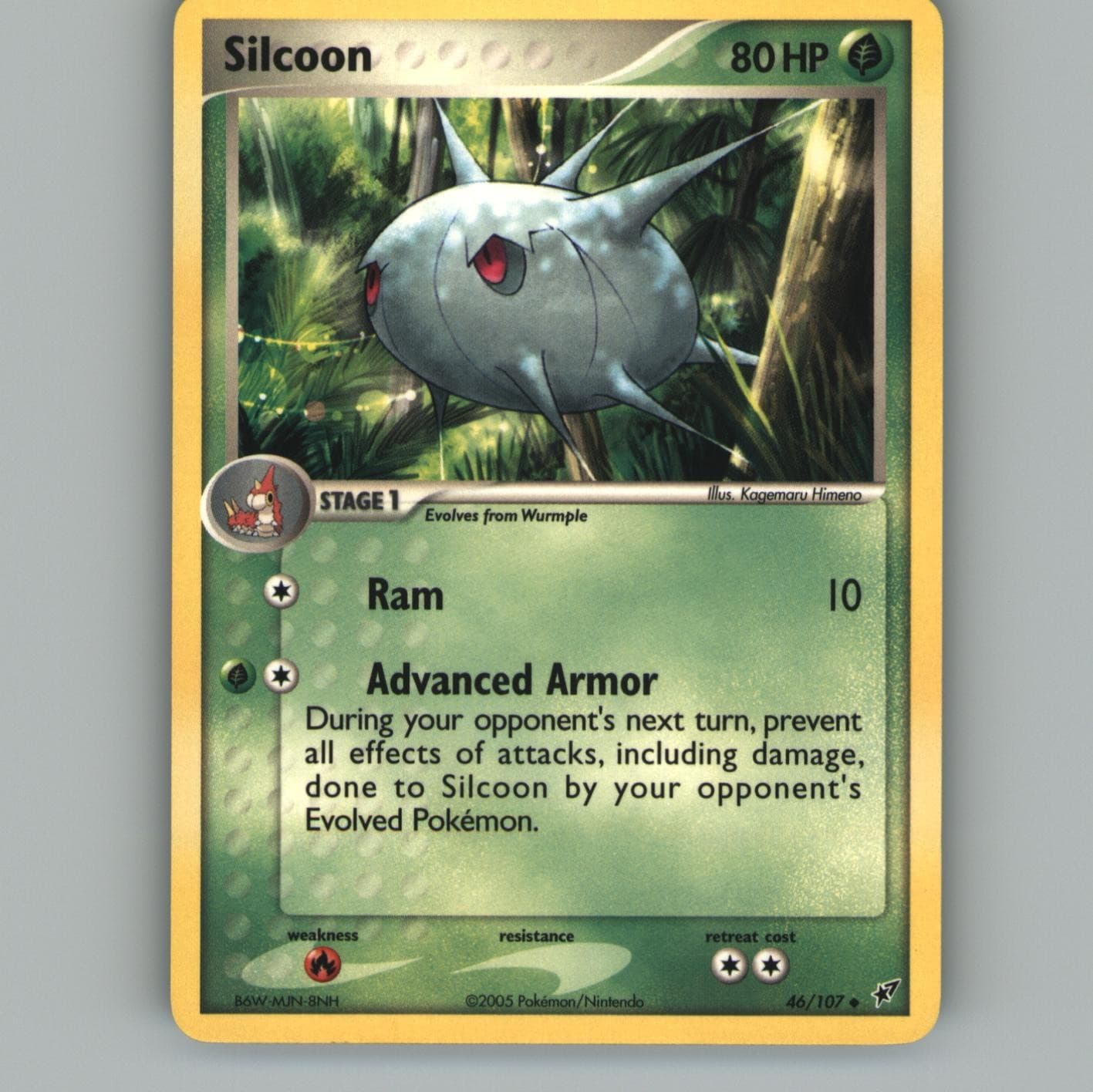 Silcoon 46/107 Uncommon Deoxys Pokemon Lightly Played