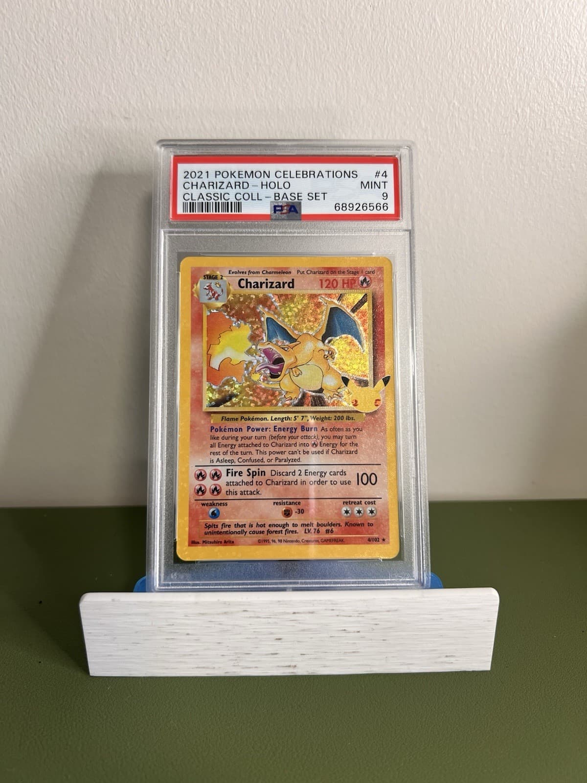 Pokemon Charizard Holo Celebrations Classic Coll. 4 PSA 9 Mint