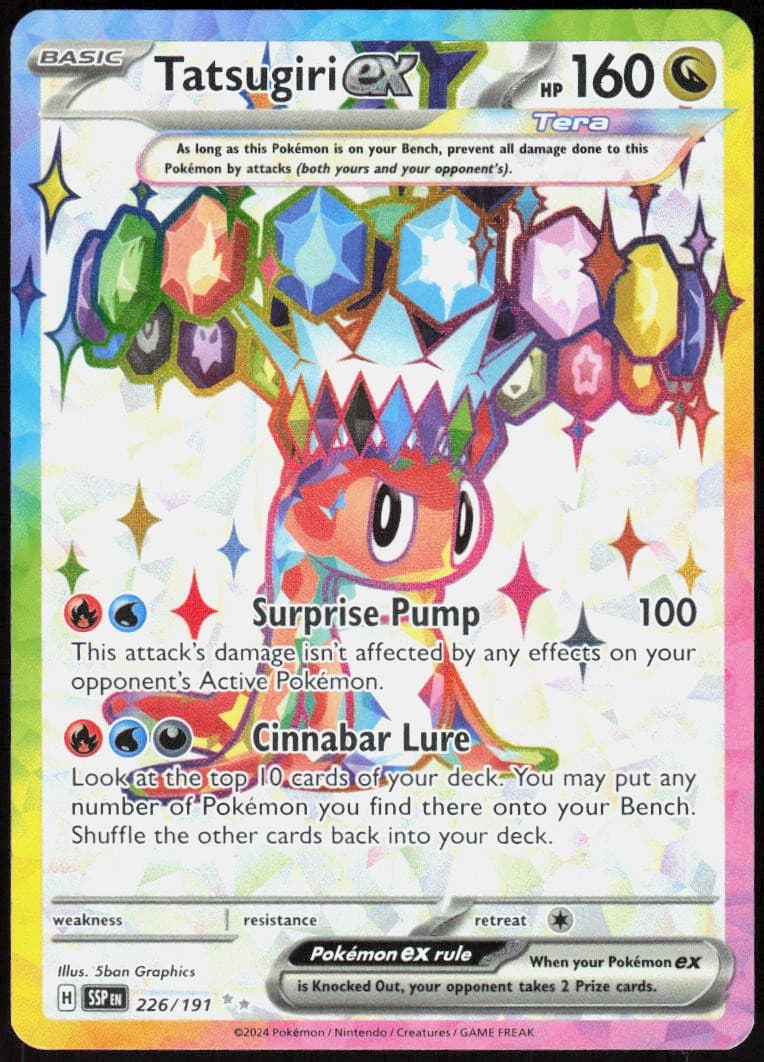 Tatsugiri ex 226/191 Holofoil Ultra Rare Surging Sparks NM Pokemon