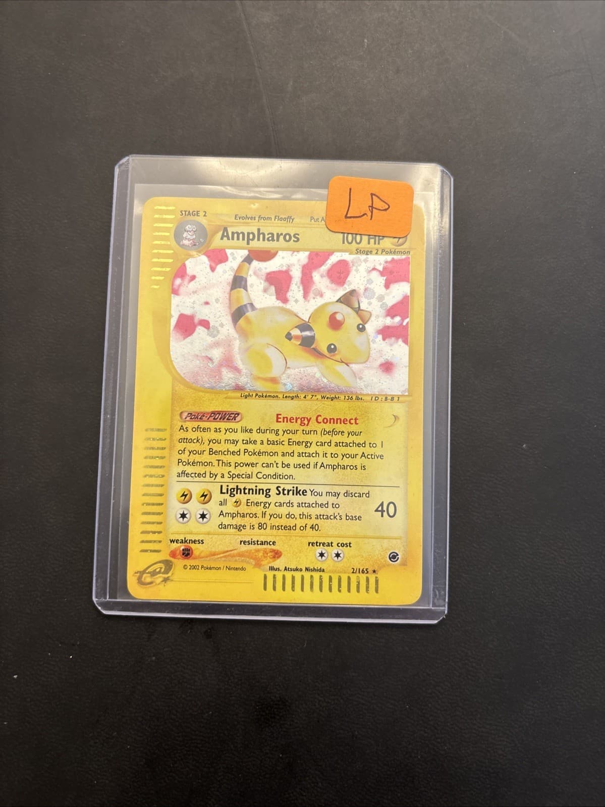 Ampharos 2/165 Holo Pokemon Trading Card Game Expedition E-Reader LP+NM-