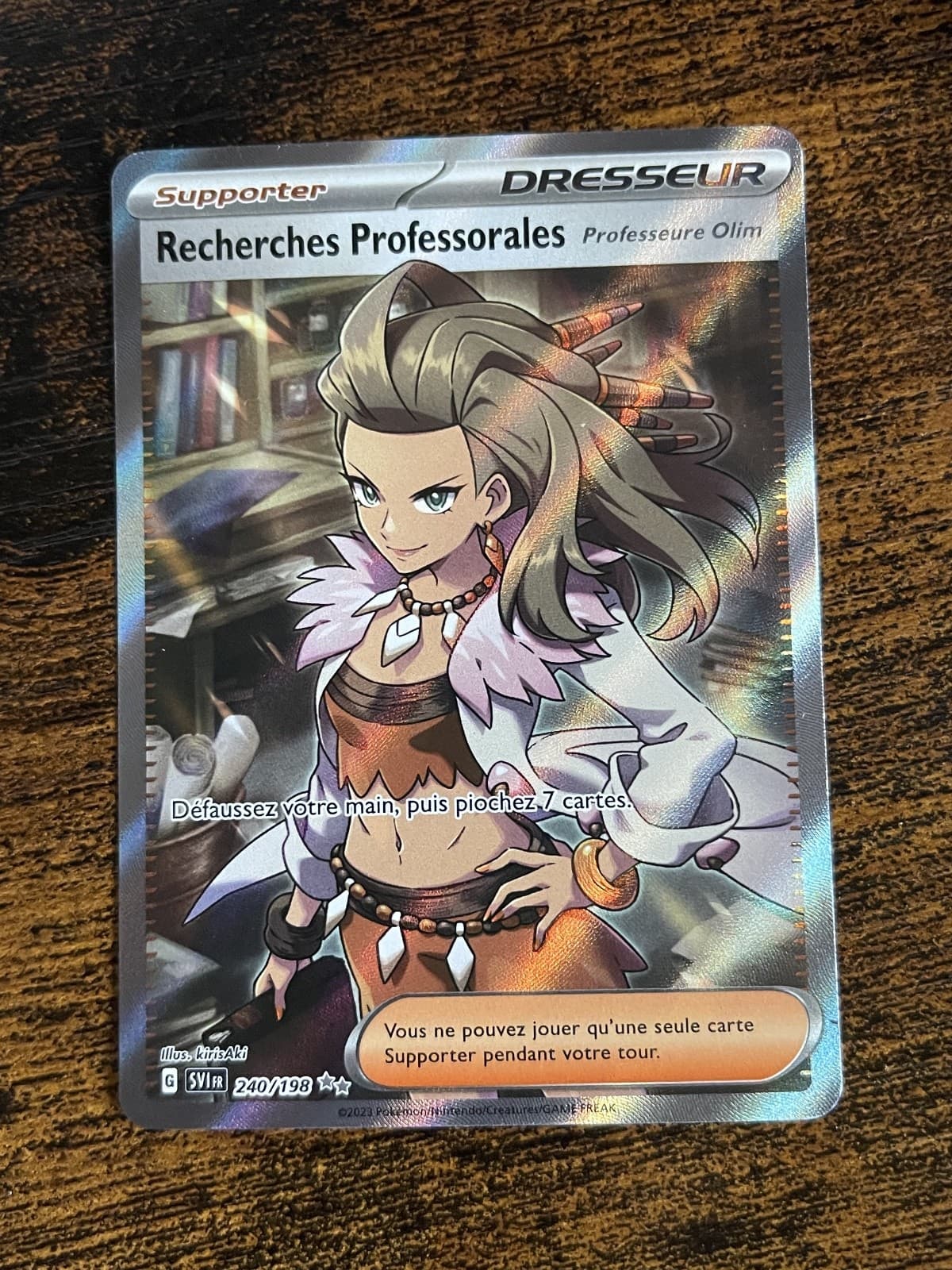 Carte Pokémon Recherches Professorales 240/198  Écarlate et Violet SV1 Français