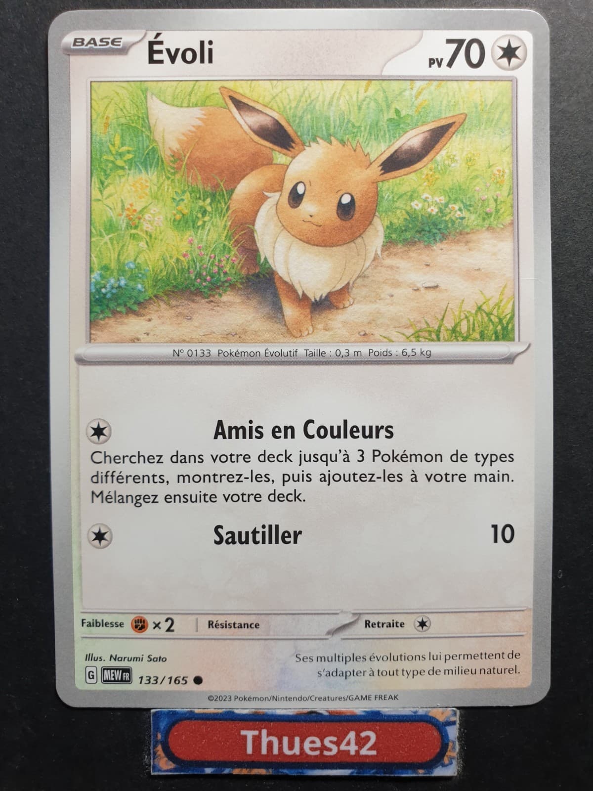 Carte Pokémon Évoli 133/165 EV3.5 151 FR Neuve
