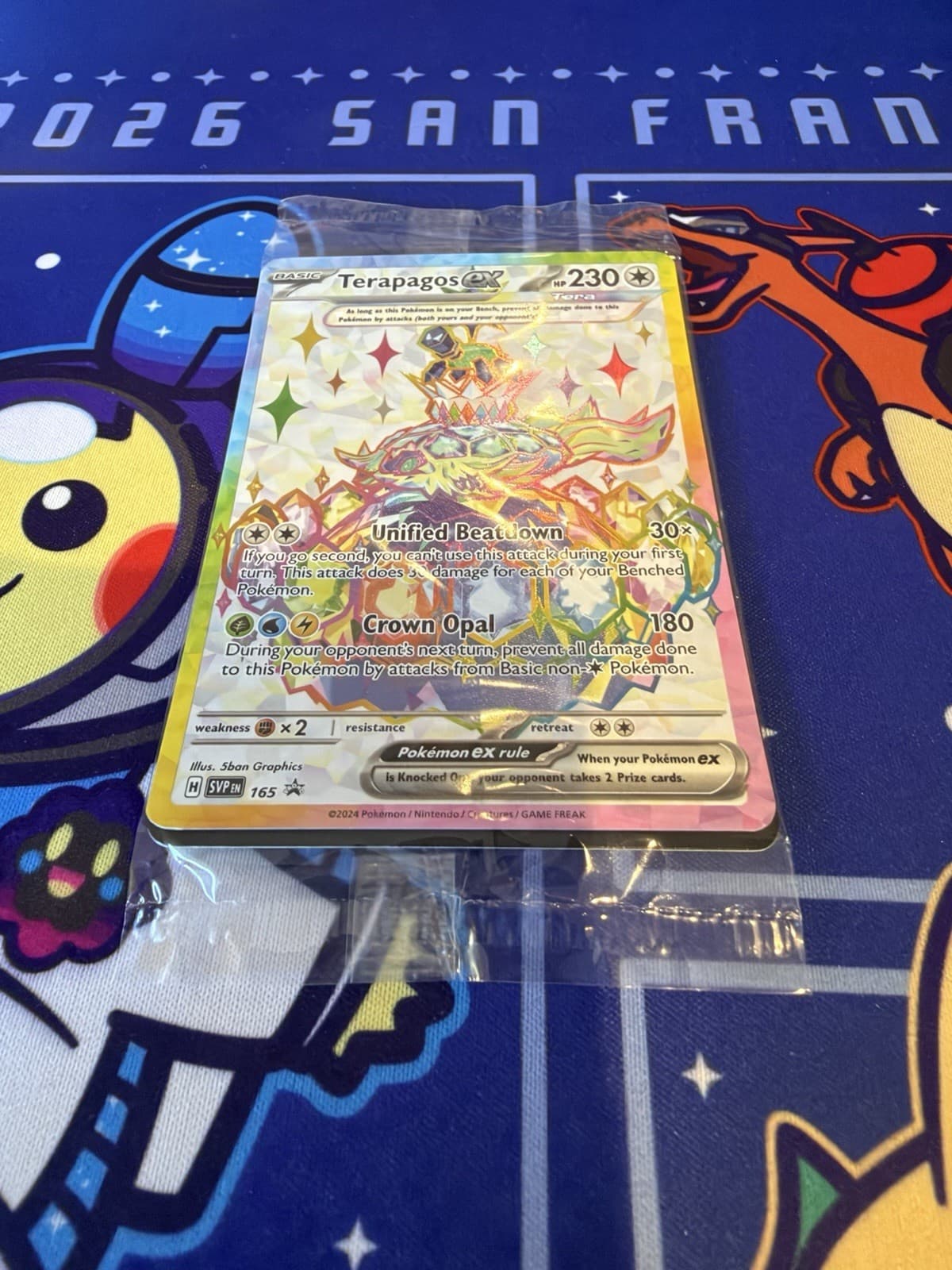 2024 Terapagos ex ⭐️ 165 Holo Scarlet & Violet Promo Pokemon Mint New Sealed