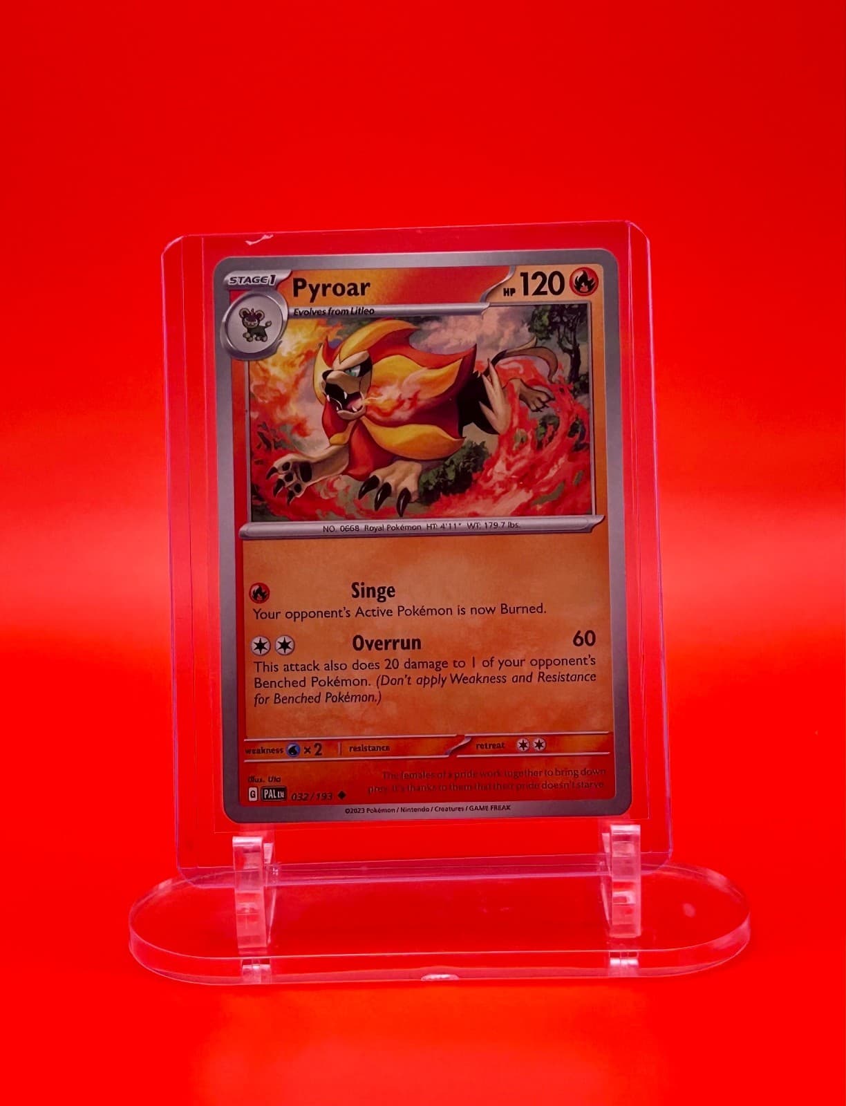 Pyroar; Paldea Evolved 32/193 Uncommon