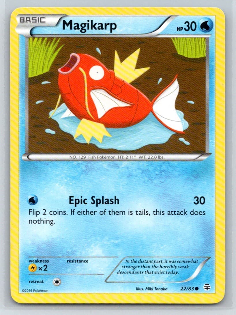 Generations #22/83 Magikarp Common LP Pokemon