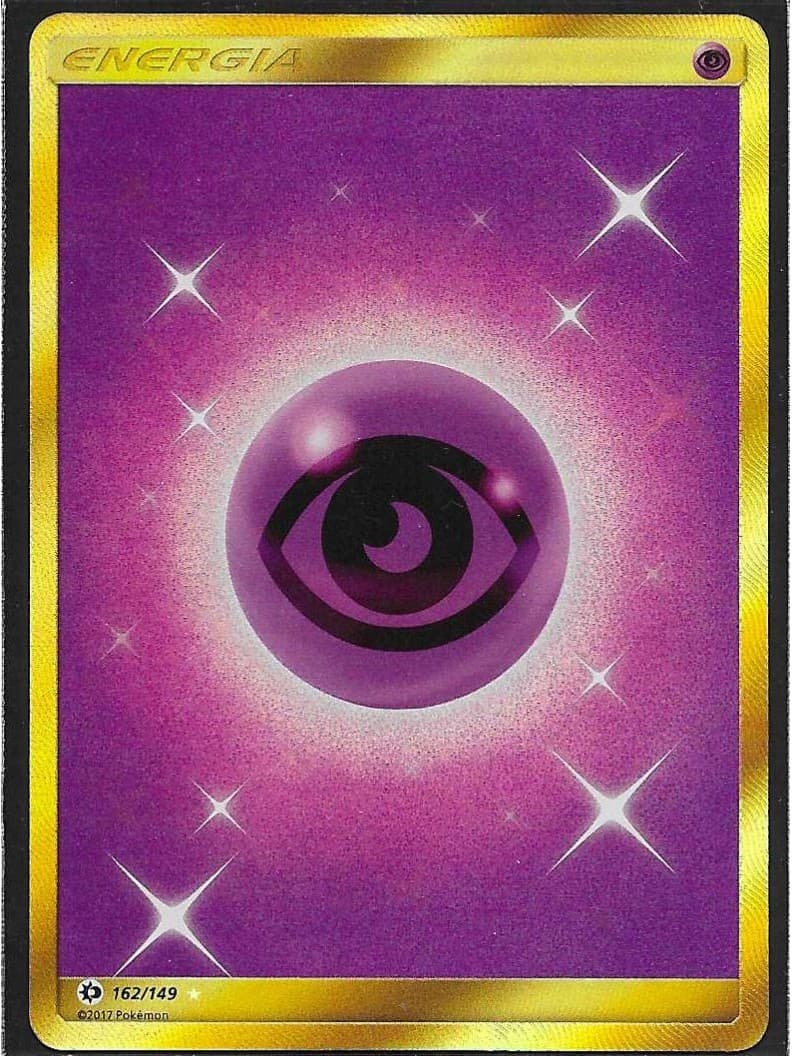 🔝 Carta Pokémon TCG "Energia Psico 162 Gold" Sole e Luna - Ita