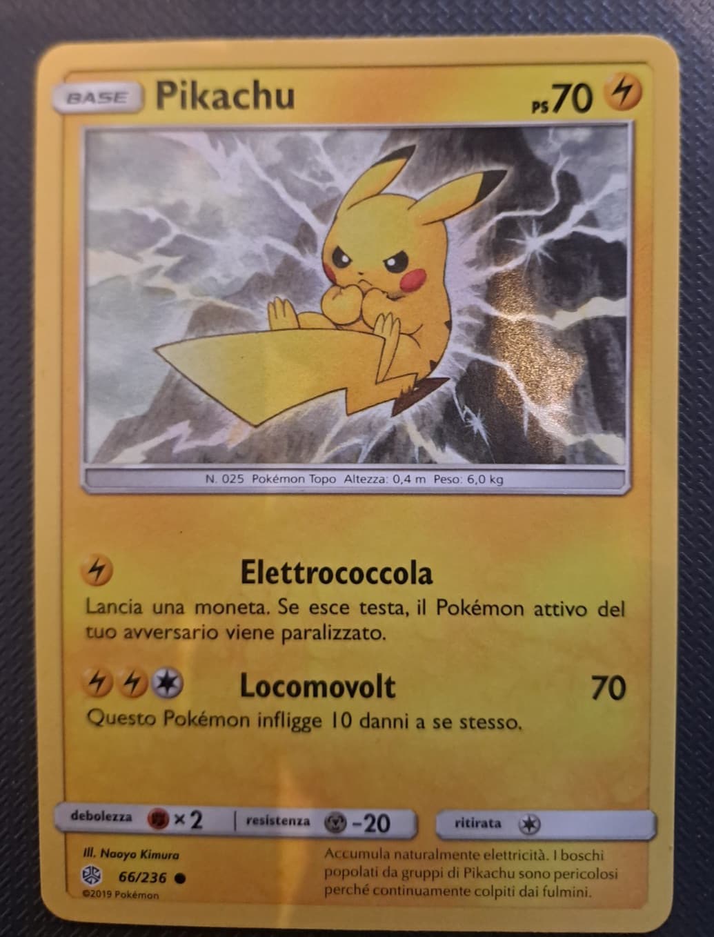 Pokemon PIKACHU Set ECLISSI COSMICA ITA 66/236 *NM*
