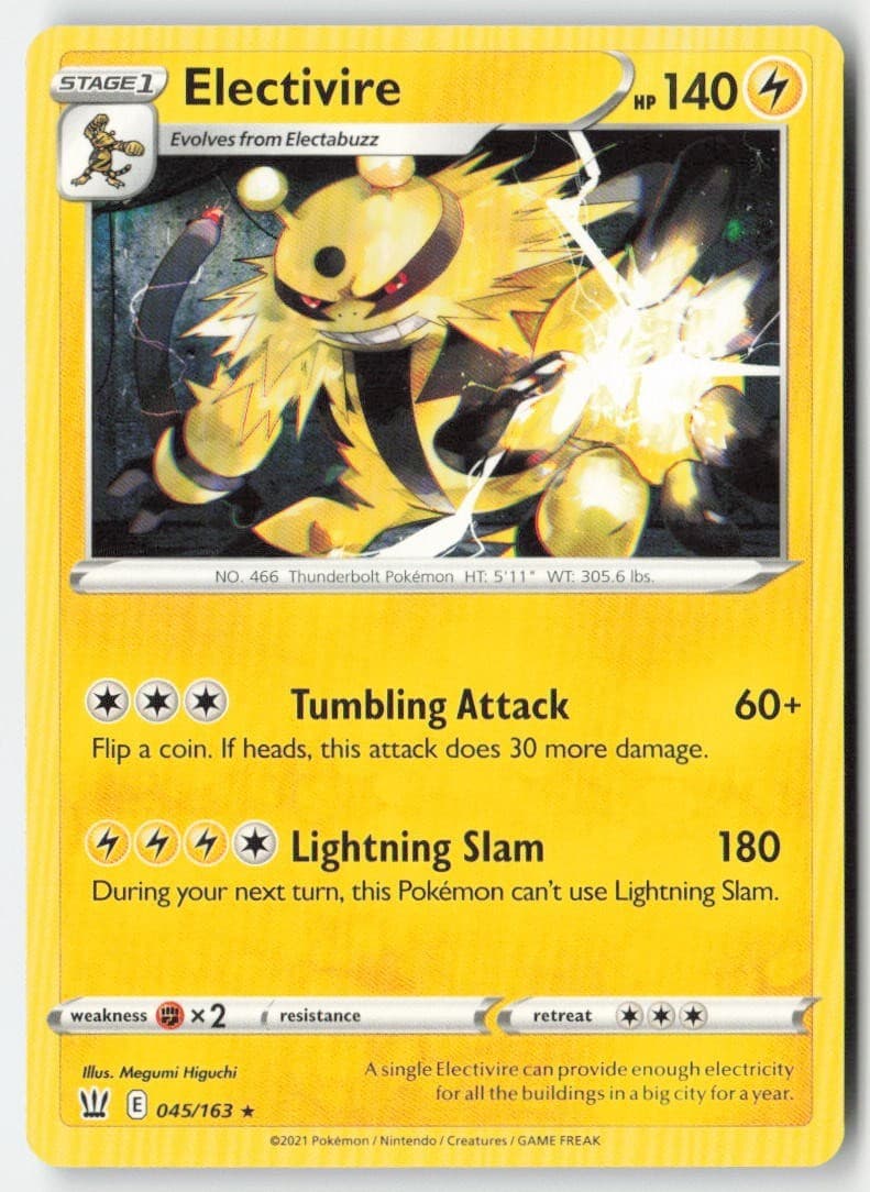 Pokemon - Electivire #45/163 Regular - Battle Styles