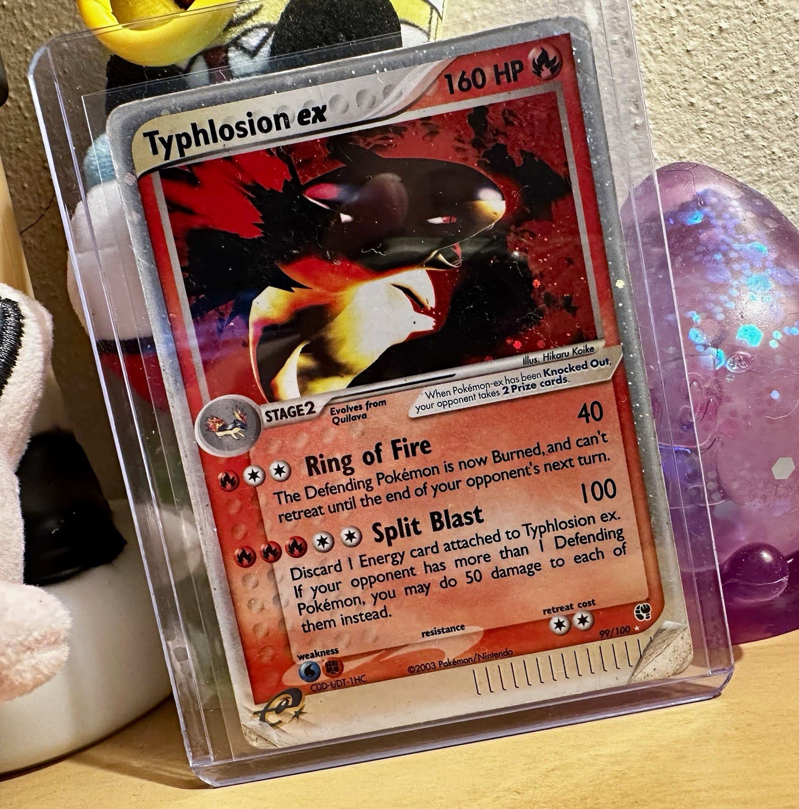 Pokemon Typhlosion ex 99/100 EX Sandstorm 2003 Holo Ultra Rare 160 HP