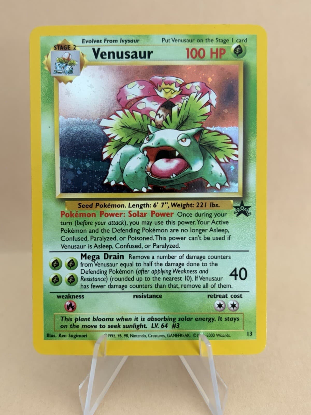 Venusaur Wizards Black Star Promo #13 Pokemon Card
