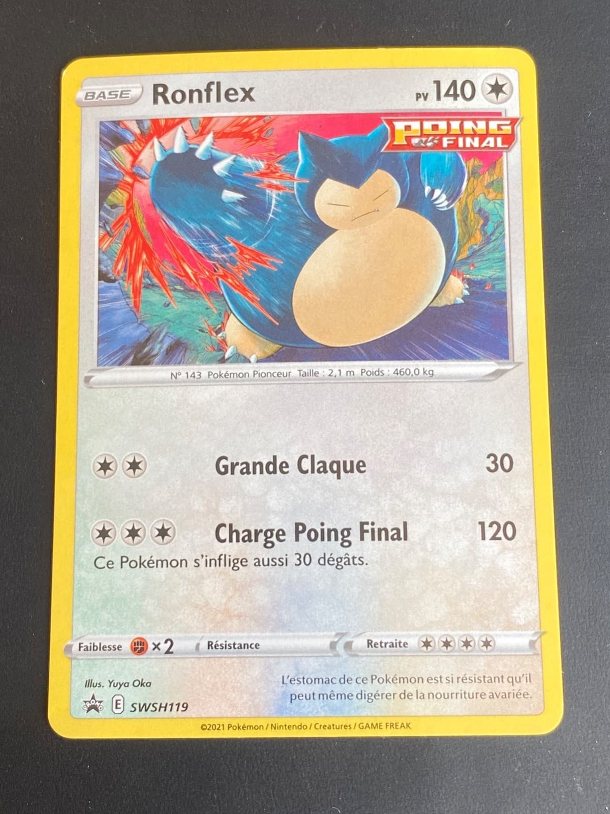CARTE POKEMON RONFLEX SWSH119 FR HOLO EB PROMO- NM/M