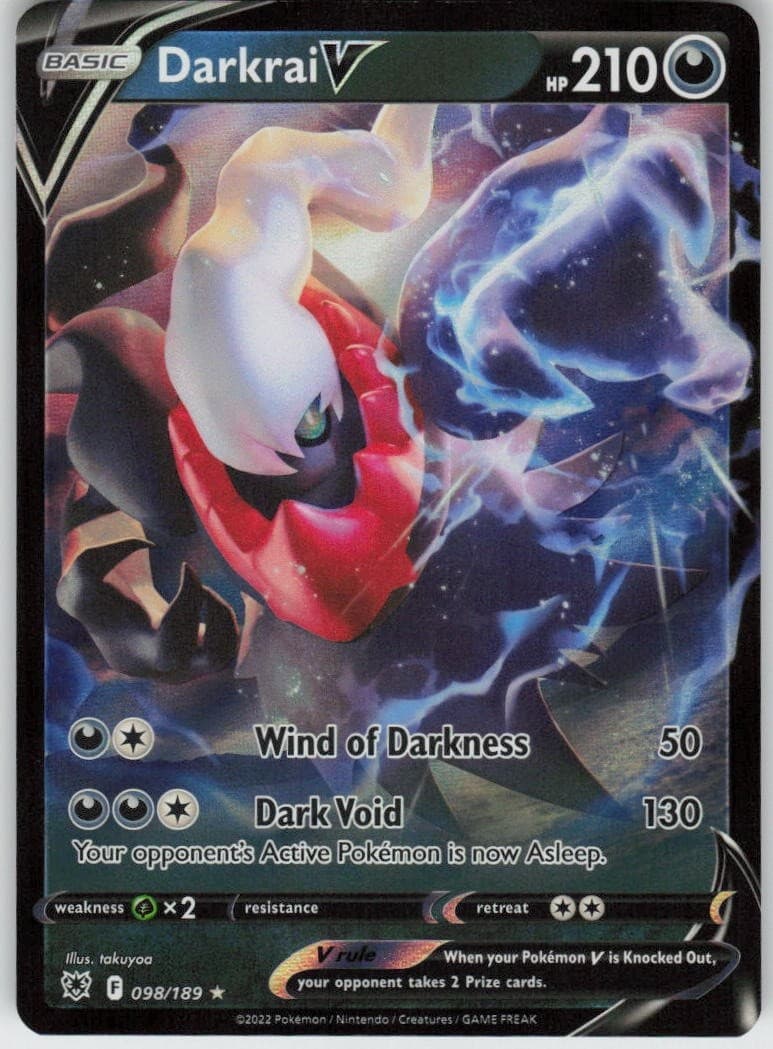 Darkrai V 098/189 V Rare Astral Radiance Near Mint