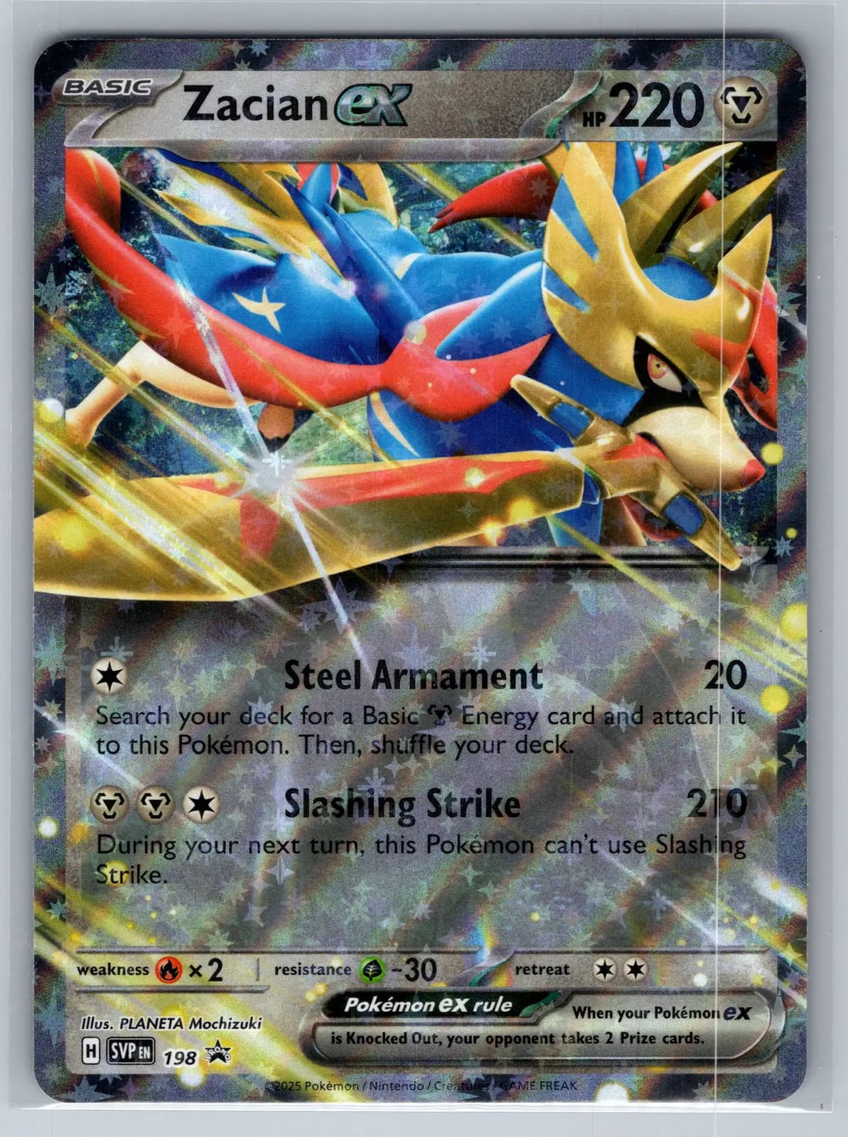 Zacian EX #SVP EN 198 Scarlet & Violet Pokemon TCG