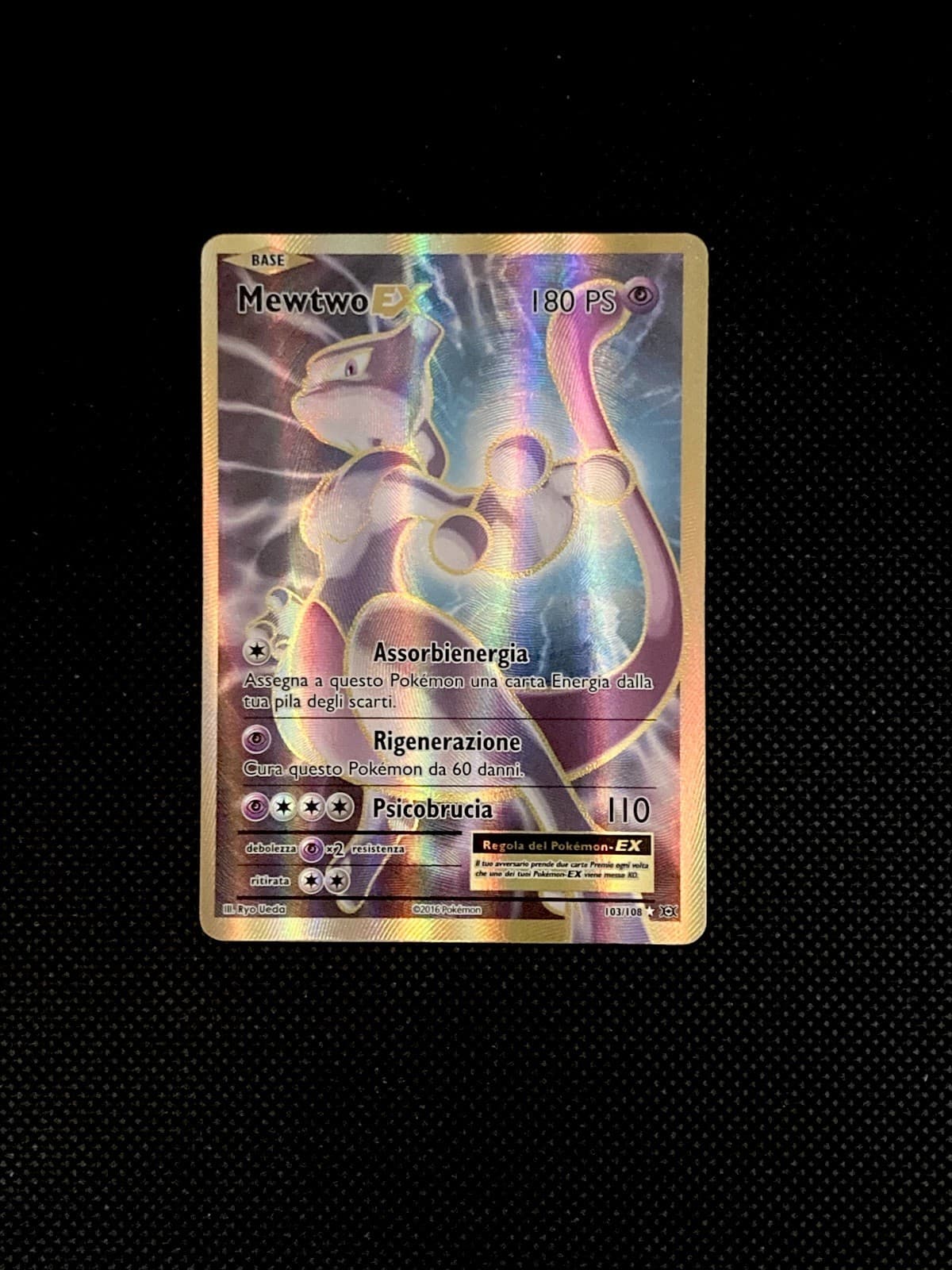 Pokemon Mewtwo Ex 103/108 XY Evoluzioni Full Art Ita Nm