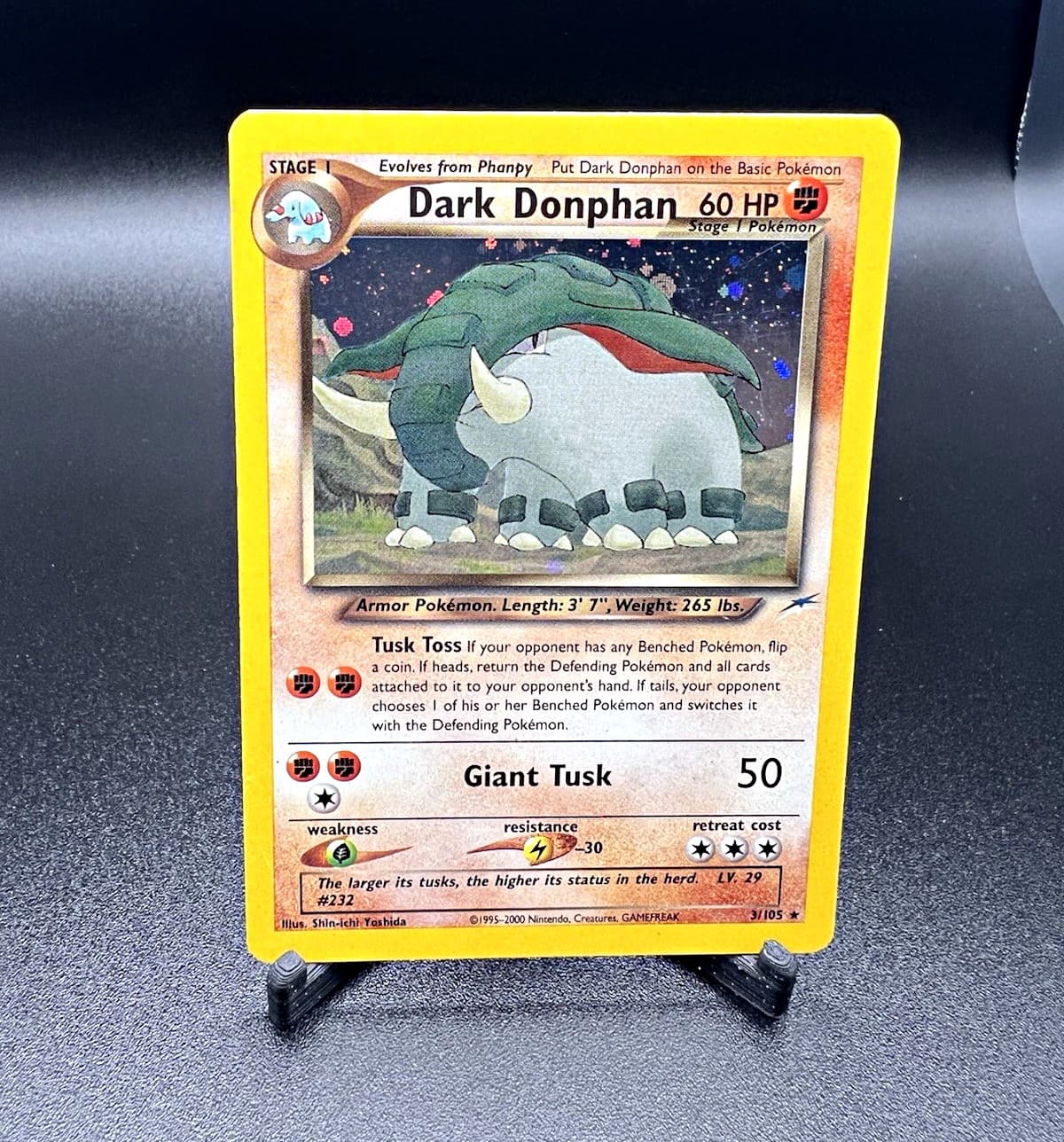 Pokemon Dark Donphan 3/105 Neo Destiny Holo Rare Unlimited EN 2000 60 HP