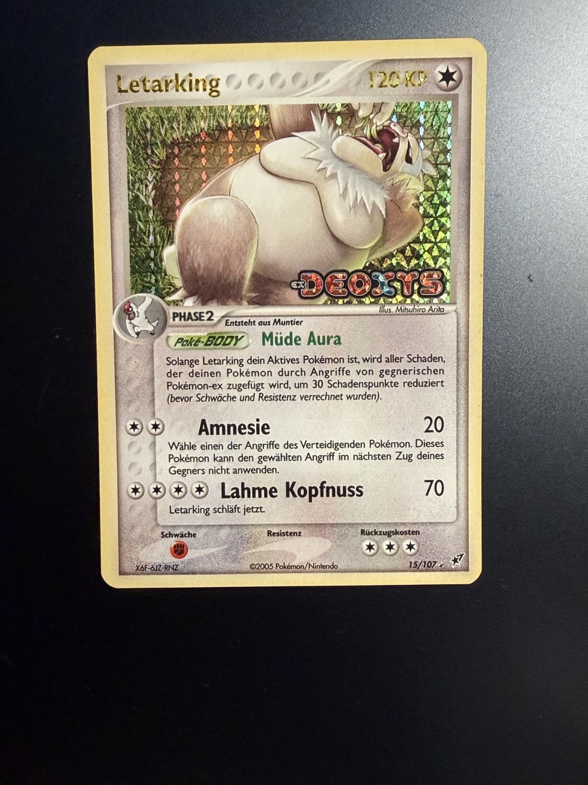 Letarking DEOXYS 15/107 Pokemon Traiding Card Game