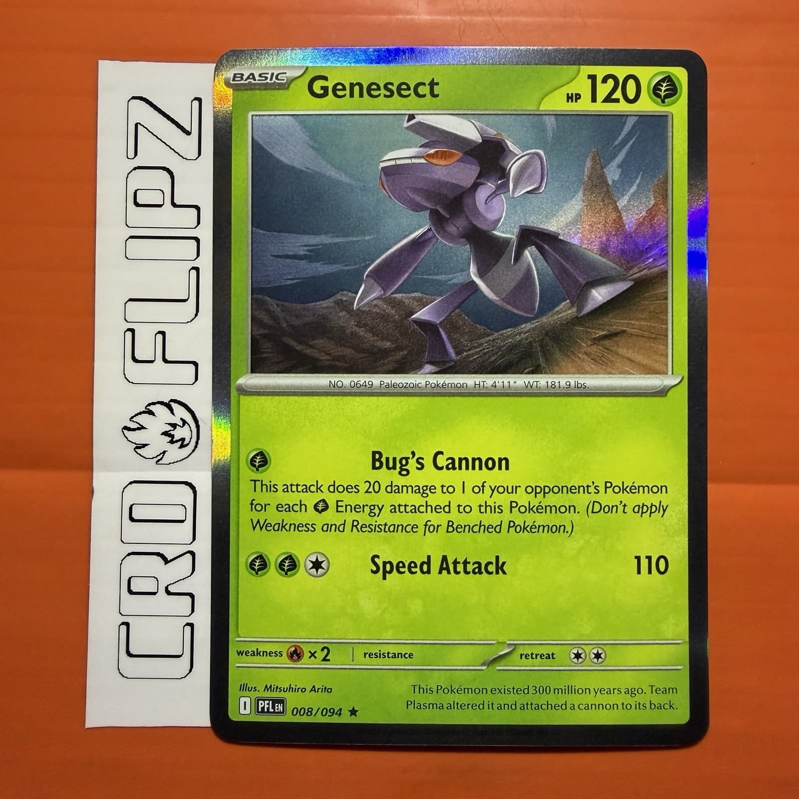 Pokémon TCG Genesect #8 Holo Rare – Phantasmal Flames