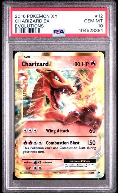 2016 Pokemon XY 12/108 Charizard EX Evolutions PSA 10